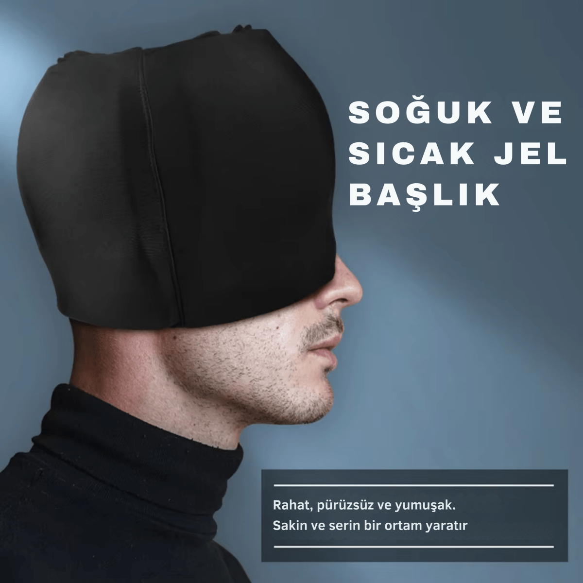 Migren & Baş Ağrısı Rahatlama Başlığı | Soğuk - Sıcak Terapi | 360° Jel Kompresyon - Luvinya™