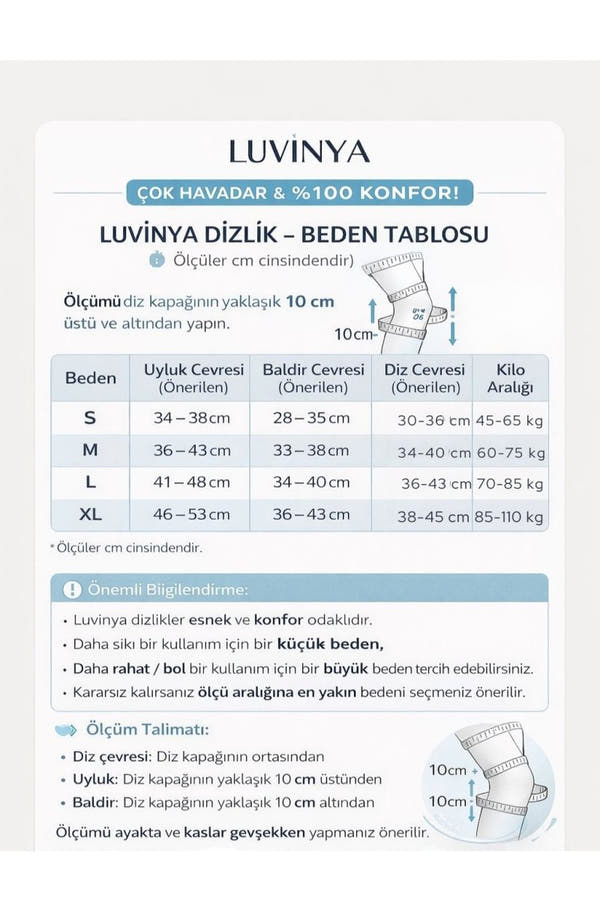 Luvinya Dizlik – Gün Boyu Denge, Hareketle Uyum - Luvinya™