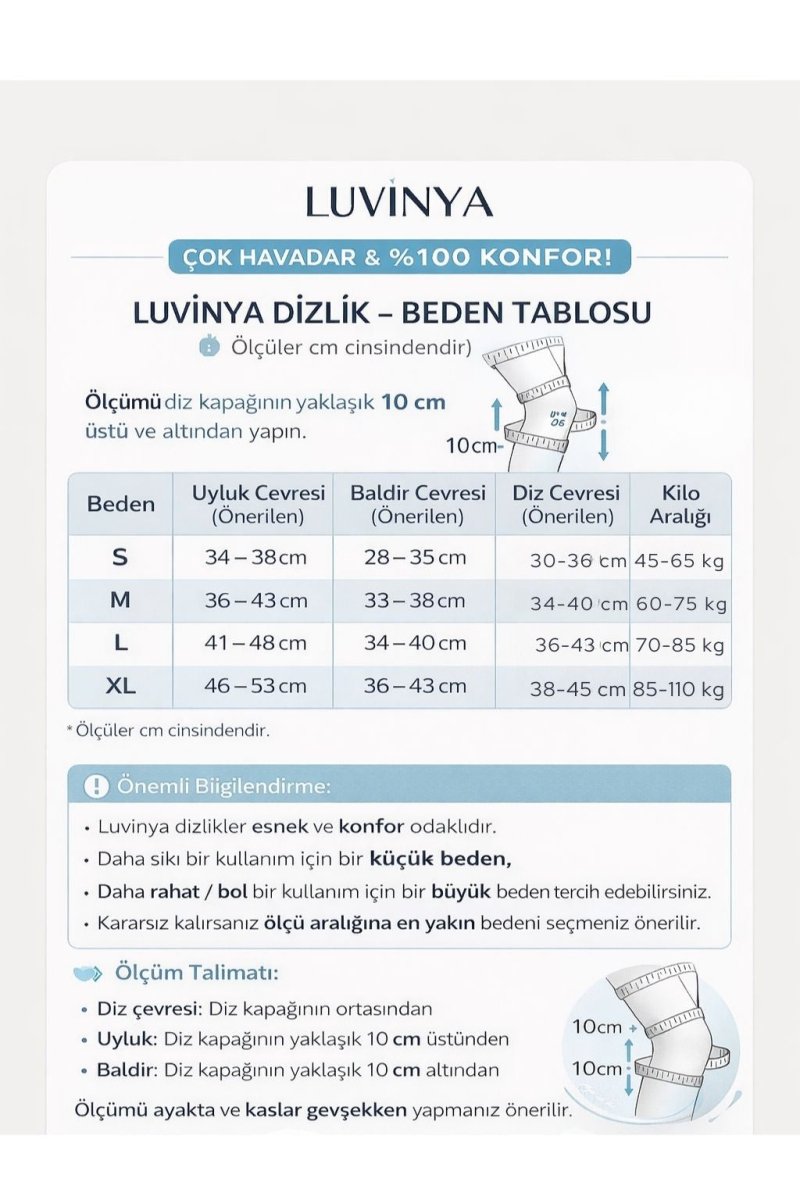 Luvinya Dizlik – Gün Boyu Denge, Hareketle Uyum - Luvinya™