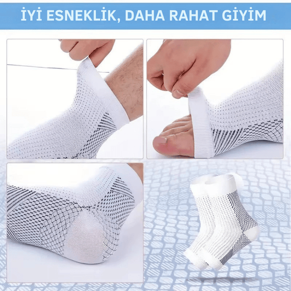7 Bölgeli Destek Çorabı - Luvinya™