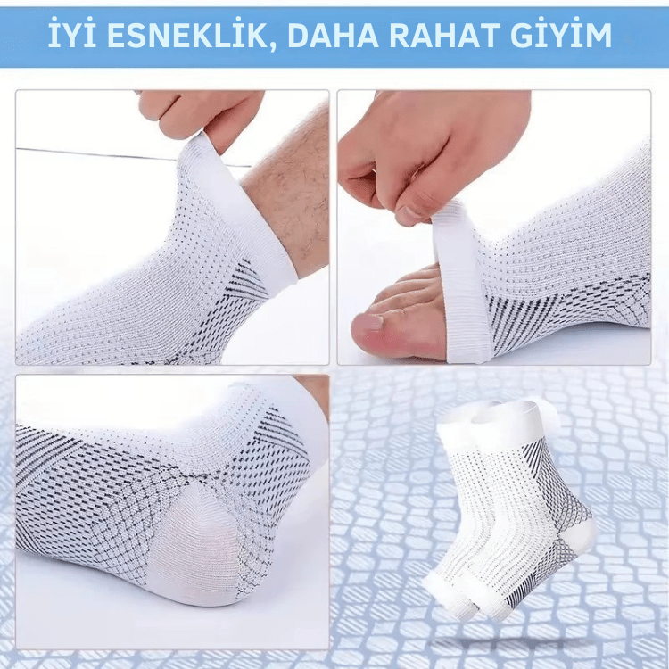 7 Bölgeli Destek Çorabı - Luvinya™