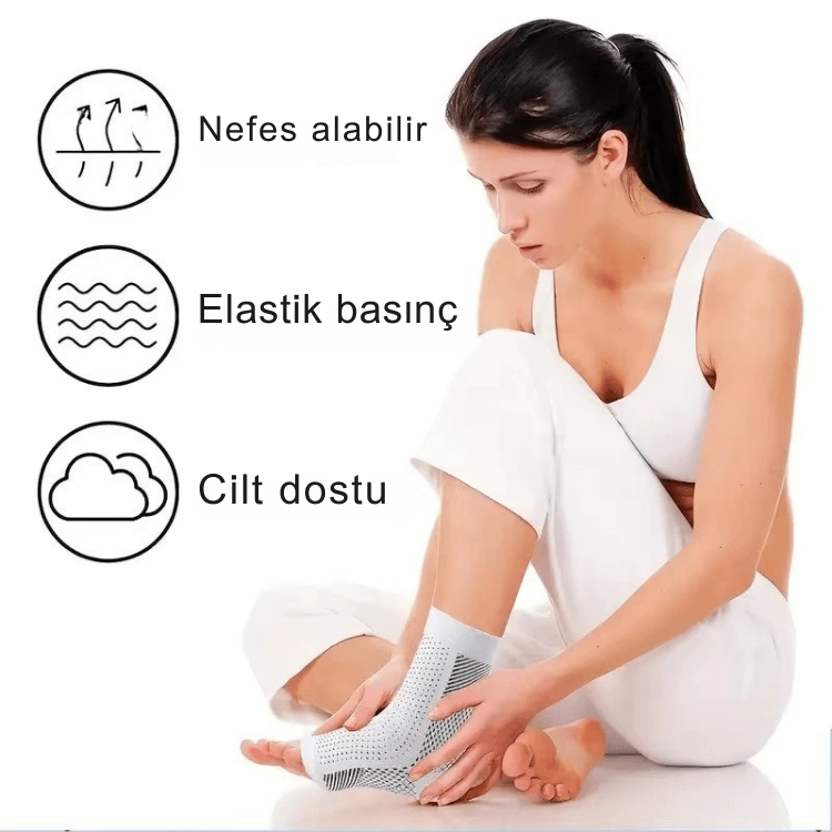 7 Bölgeli Destek Çorabı - Luvinya™