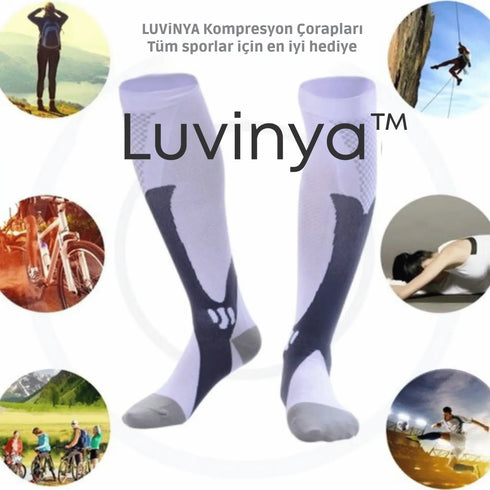Luvinya Premium Destekleyici Spor ve Konfor Çorabı - Luvinya™